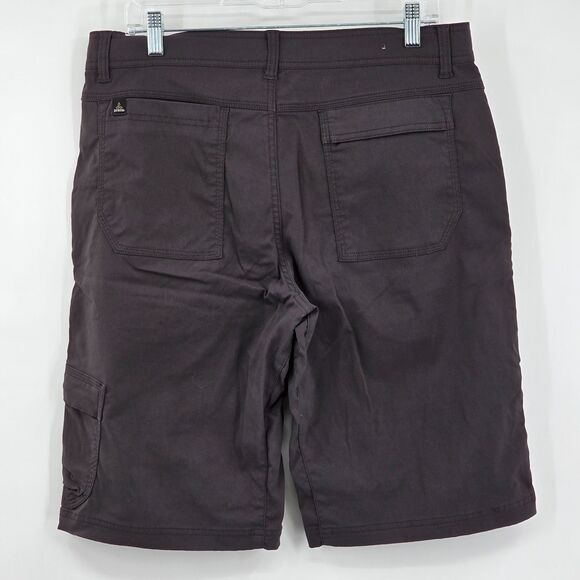 prAna Stretch Zion Cargo Shorts Men's M Dark Gray Flat Front M3STRE110 - Picture 3 of 9